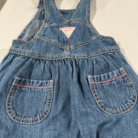 Vintage OskKosh B'Gosh Toddler Girl 3T Overall Dress 100% Cotton - Picture 6 of 6